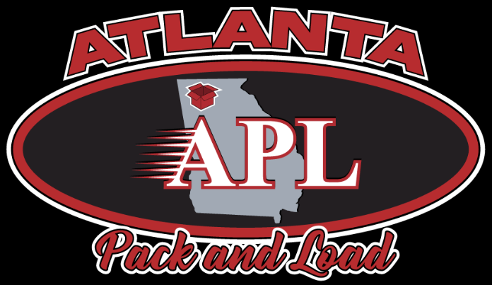 Atlanta Pack and Load logo featuring the abbreviation "APL" with a graphic of Georgia, emphasizing reliable moving services in Atlanta.